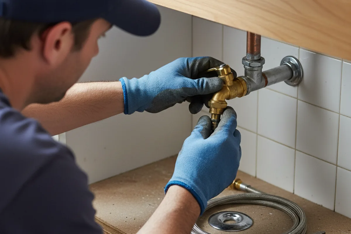 Shutoff valve and fitting work during Faucet and Fixture Repair in Sylmar